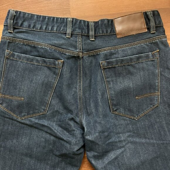 Kenneth Cole Reaction Slim Straight Jeans Size 32/32 Dark Wash Denim - Picture 4 of 5